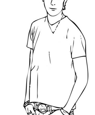 Zac Efron di High School Musical disegni da colorare