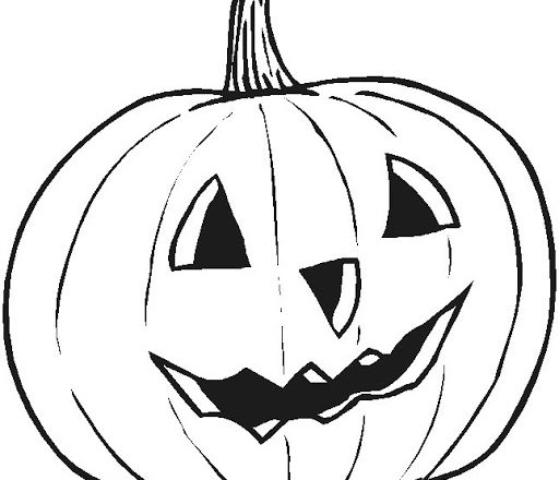 Zucca intagliata di Halloween disegno da colorare