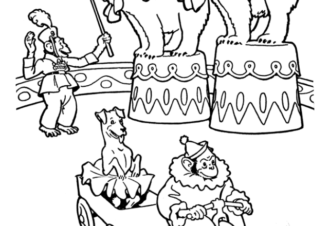 animali del circo disegni per bambini da colorare gratis