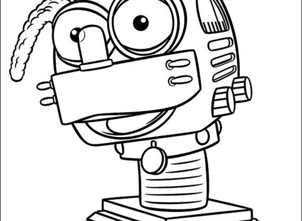 cagnolino robot manny tuttofare disegno da colorare gratis