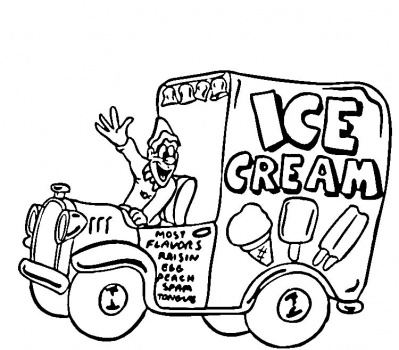 carretto dei gelati disegni da colorare gratis