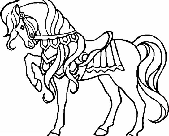 cavallo circo disegni da colorare gratis