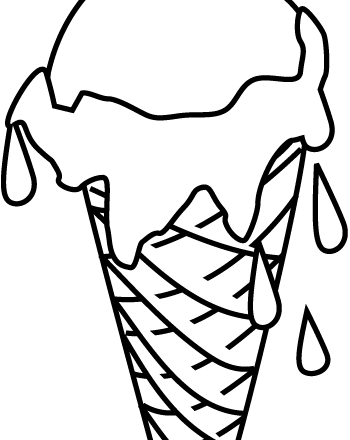 cono gelato che cola disegni gratis