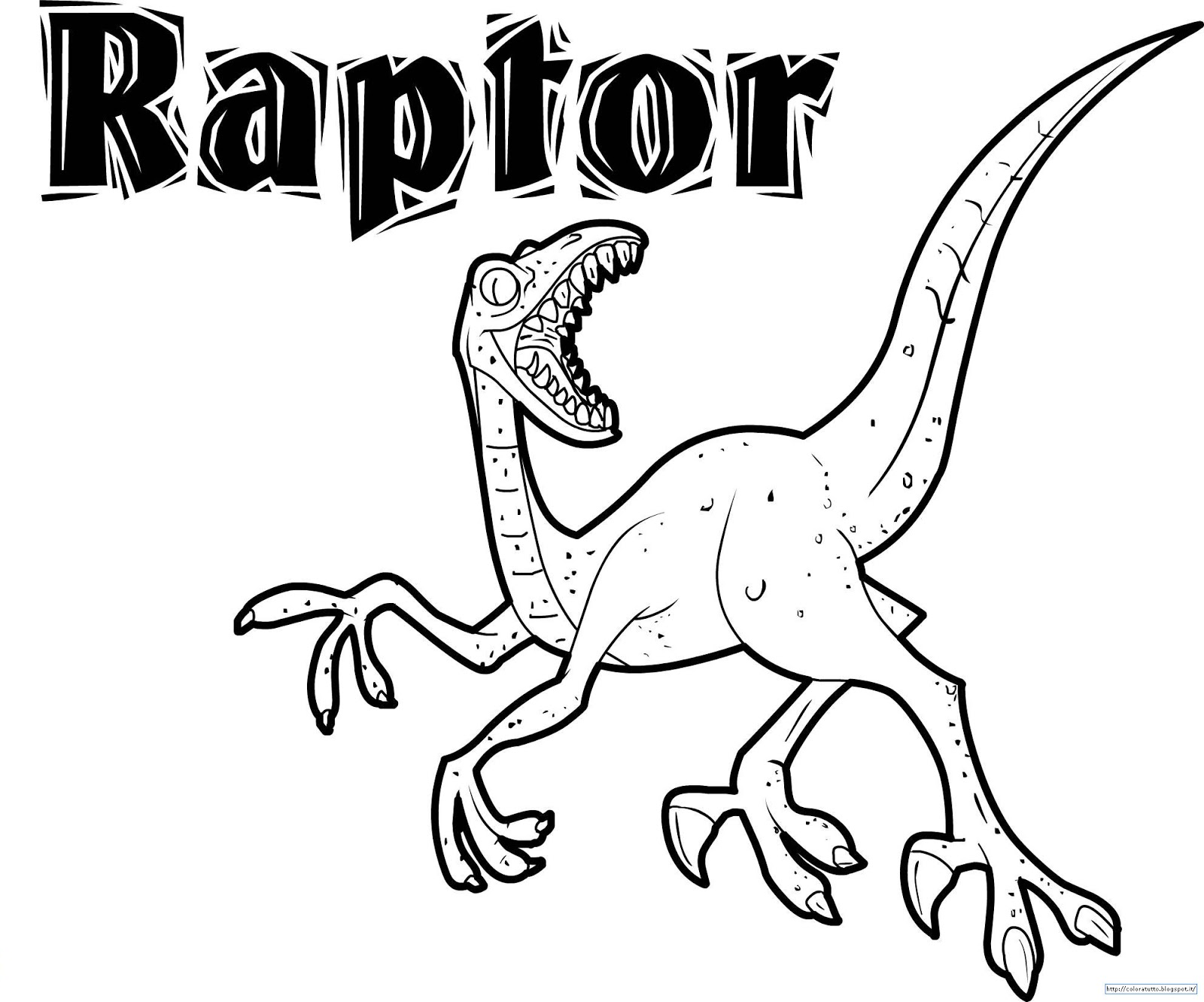 dinosauro_raptor_da_colorare_gratis
