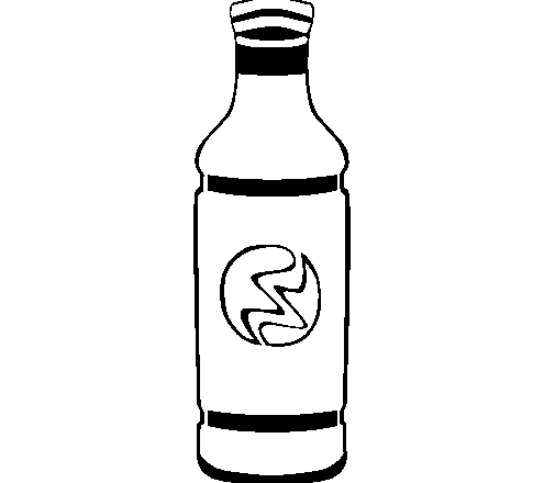 disegni da colorare bibita in bottiglia