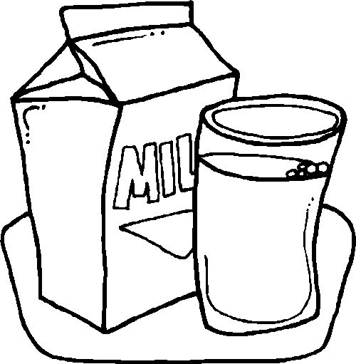 disegni da colorare bicchiere di latte