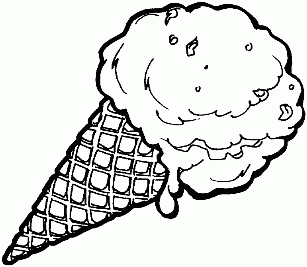 disegni da colorare buonissimo cono gelato