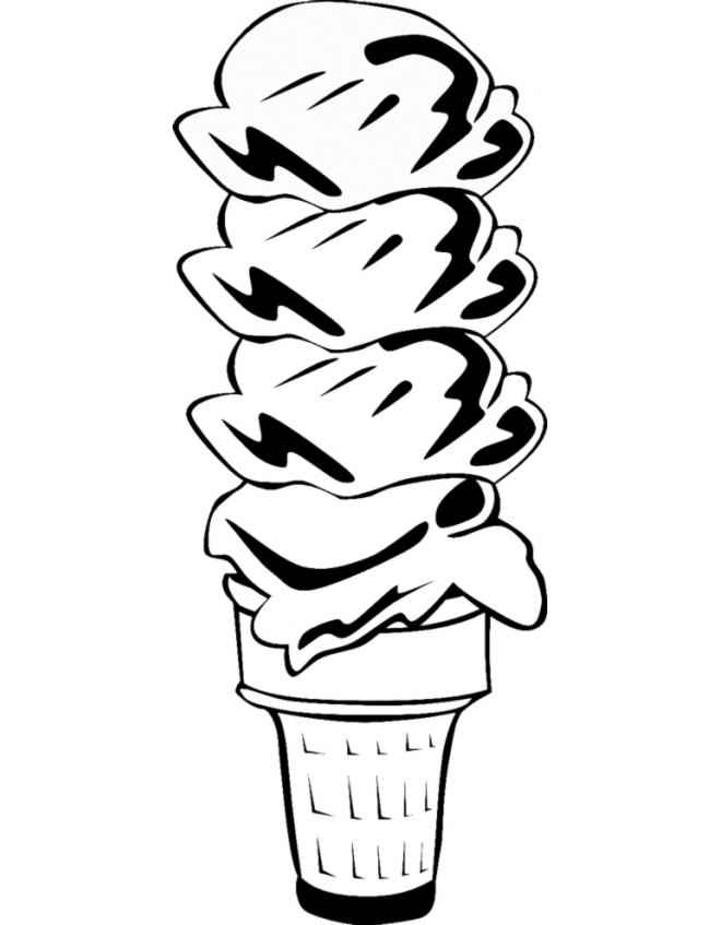 disegni da colorare cinque gusti gelato