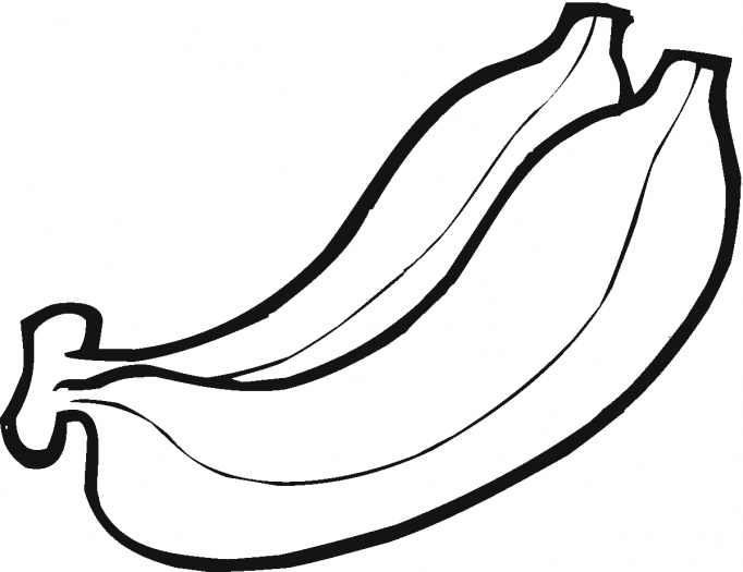 disegni da colorare due banane