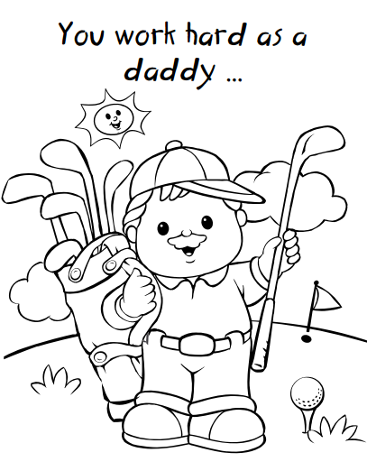 disegni da colorare festa del papà gratis per bambini