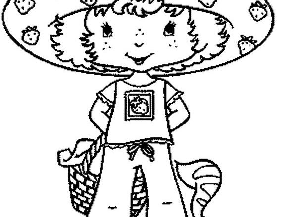disegni da colorare fragolina dolcecuore con la sua gattina pasticcina