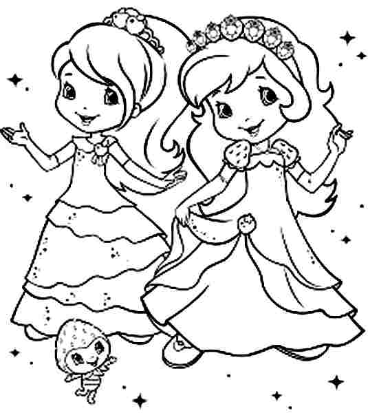 disegni da colorare fragolina dolcecuore principessa gratis