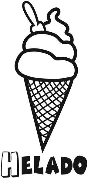 disegni da colorare gelato helado