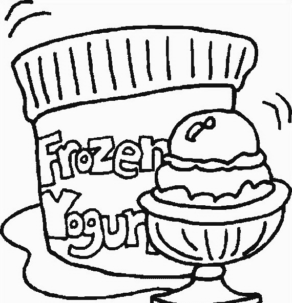 disegni da colorare gelato yogurt