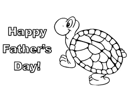 disegni da colorare gratis festa del papà con tartaruga