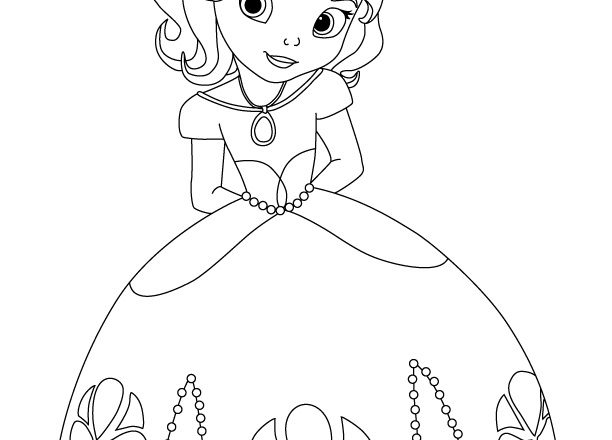 disegni da colorare gratis la principessa sofia