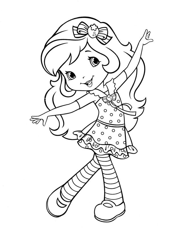 disegni da colorare gratis per bambini fragolina dolcecuore ballerina