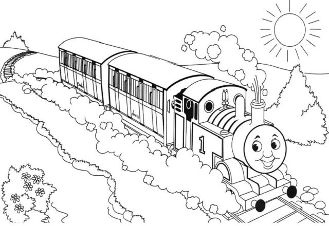 disegni da colorare gratis per bambini thomas il trenino