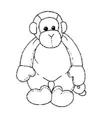 disegni da colorare gratis scimmia pupazzo da colorare