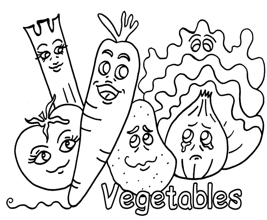 disegni da colorare gratis verdura vegetables