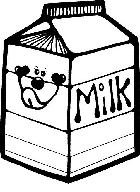 disegni da colorare latte e mucca per bambini
