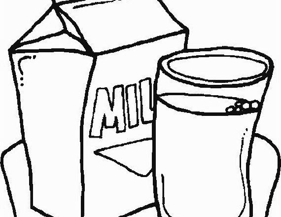 disegni da colorare latte per bambini