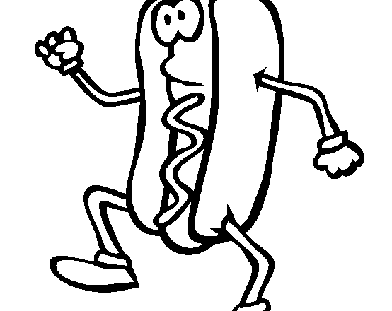 disegni da colorare panino hot dog simpaticcismo