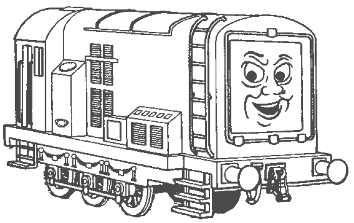 disegni da colorare per bambini diesel amico di thomas il trenino