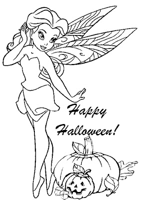 disegni da colorare per bambini fata halloween