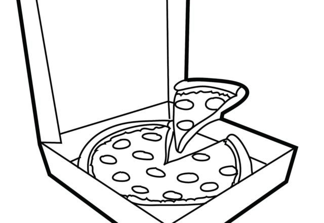 disegni da colorare pizza da asporto