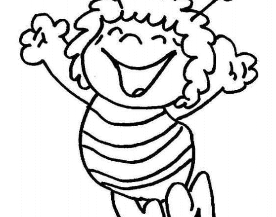 disegni gratis da colorare ape maia saltella felice