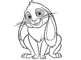 disegni per bambini clover coniglio principessa sofia
