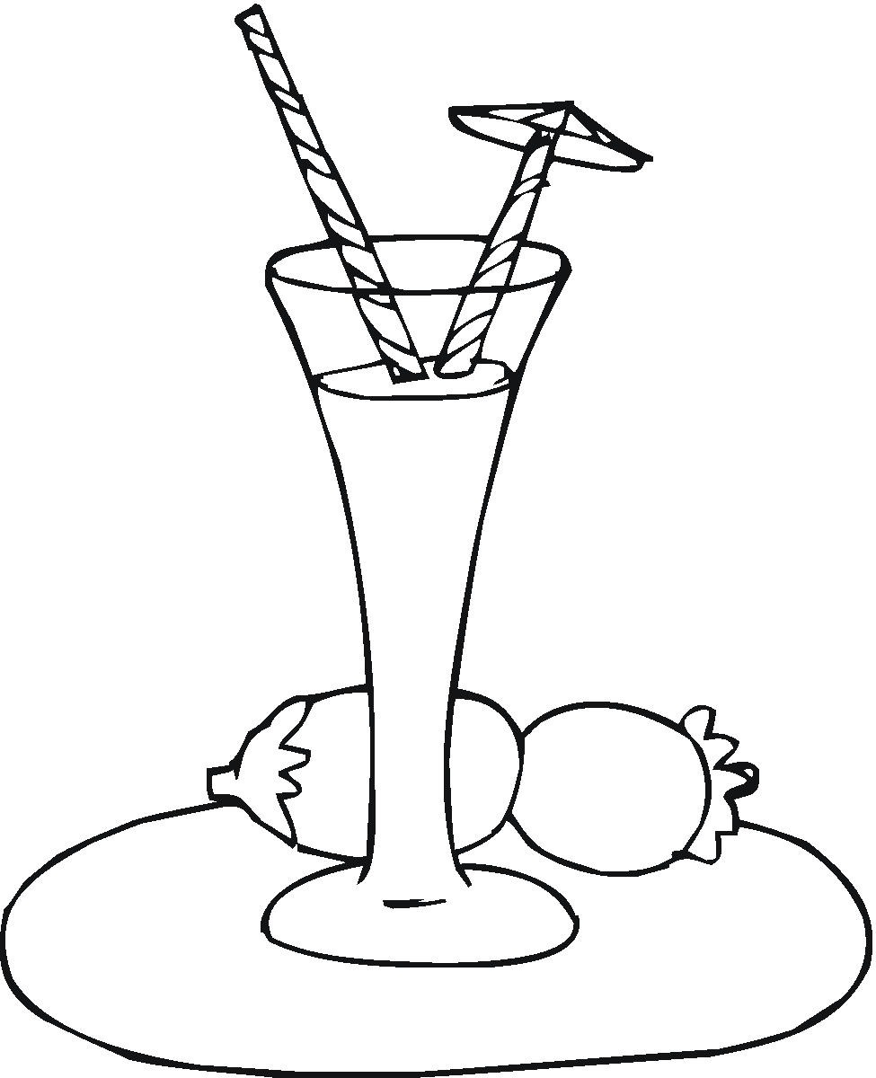 disegni per bambini cocktail con susine