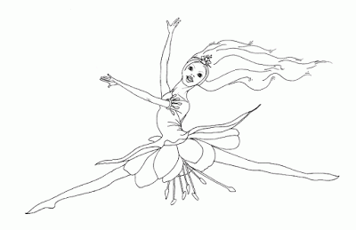 disegni per bambini da colorare fata ballerina