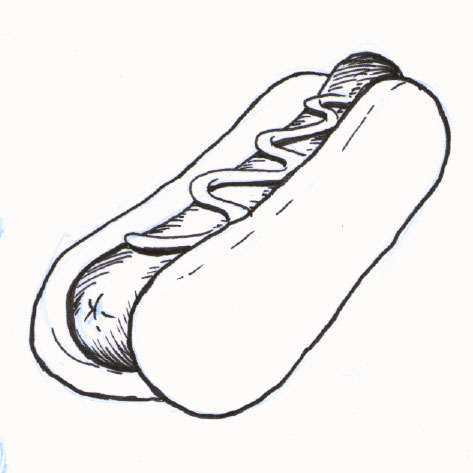 disegni per bambini da colorare hot dog