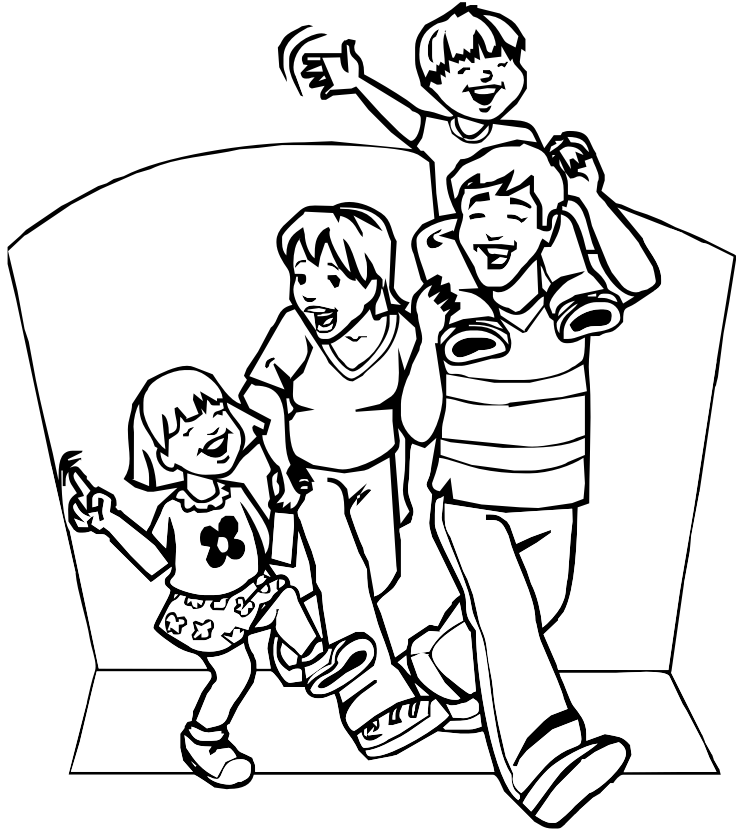 disegni per bambini festa del papà da colorare