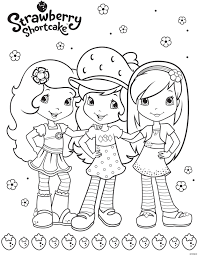 disegni per bambini fragolina dolcecuore e le sue amiche da colorare gratis