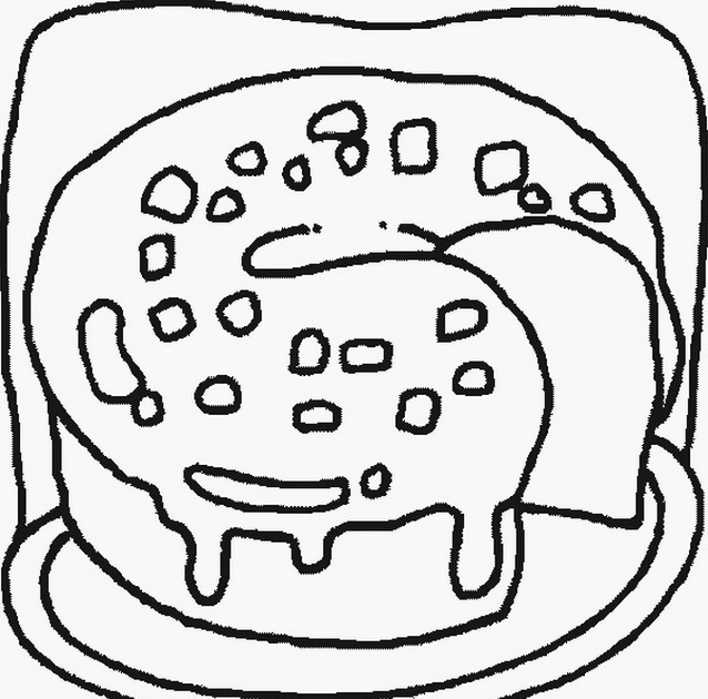 disegni per bambini golosa torta ciambellone