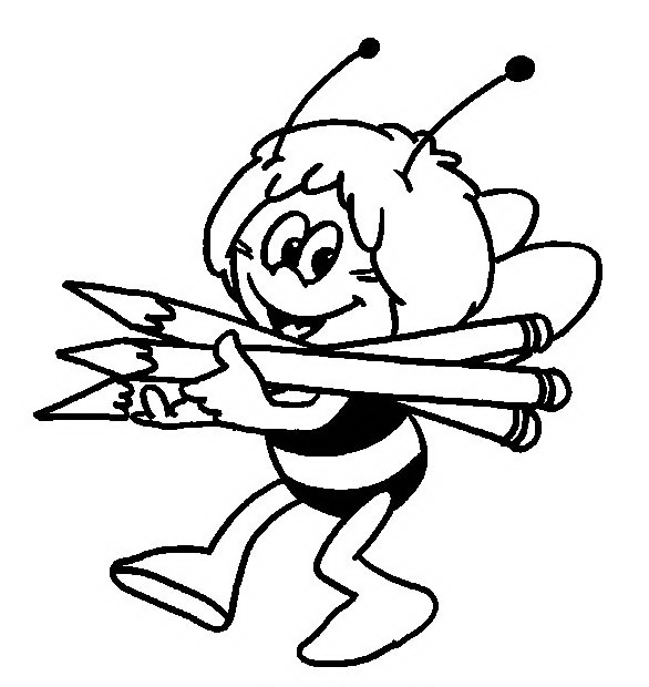 disegni per bambini gratis da colorare ape maia disegna