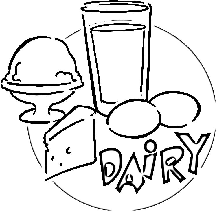 disegni per bambini latte fresco da colorare