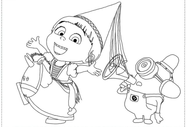 disegni per bambini minions da colorare