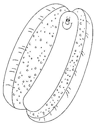 disegni per bambini panino hot dog farcito