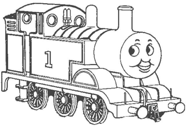 disegni per bambini thomas il trenino da colorare