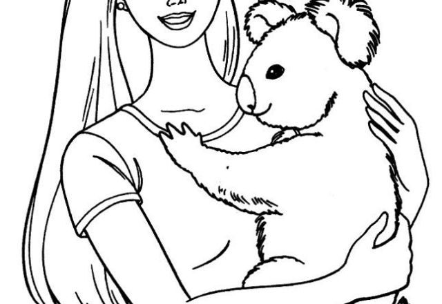 disegni_da_colorare_barbie_con_koala