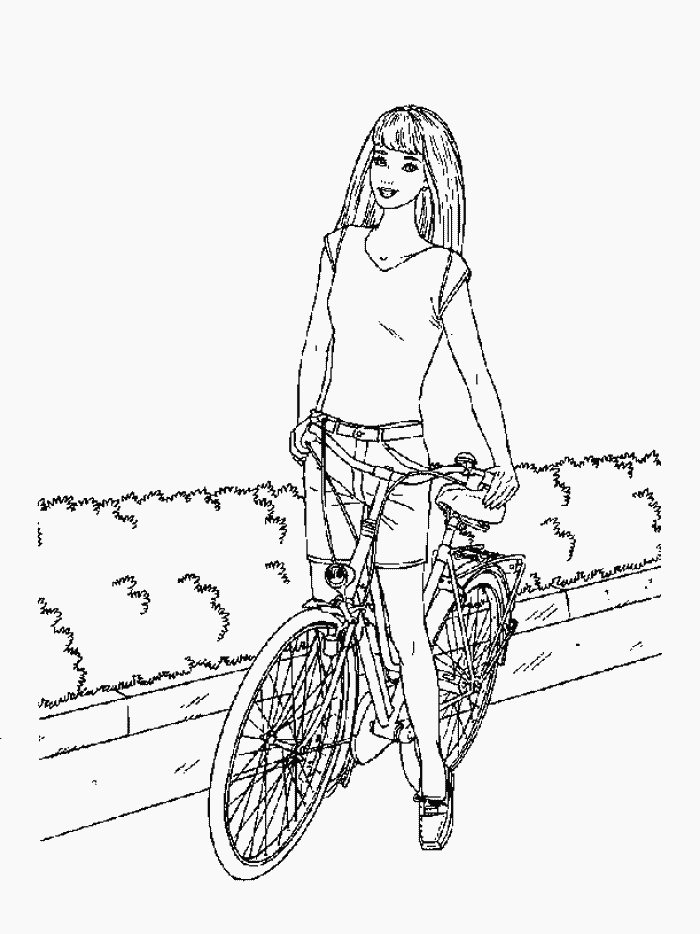disegni_per_bambini_barbie_in_bicicletta