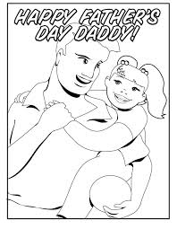 disegno da colorare gratis figlia con il suo papà da per bambini