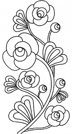 disegno fiori da colorare per la festa della donna
