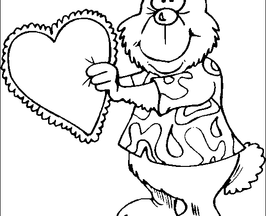 disegno orsetto con cuore festa della mamma