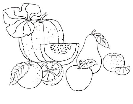 frutta da colorare gratis immagini per bambini