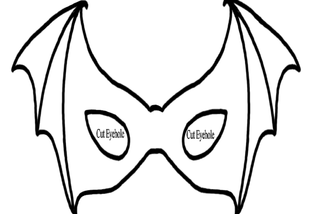 maschera ali di pippistrello disegno da colorare gratis